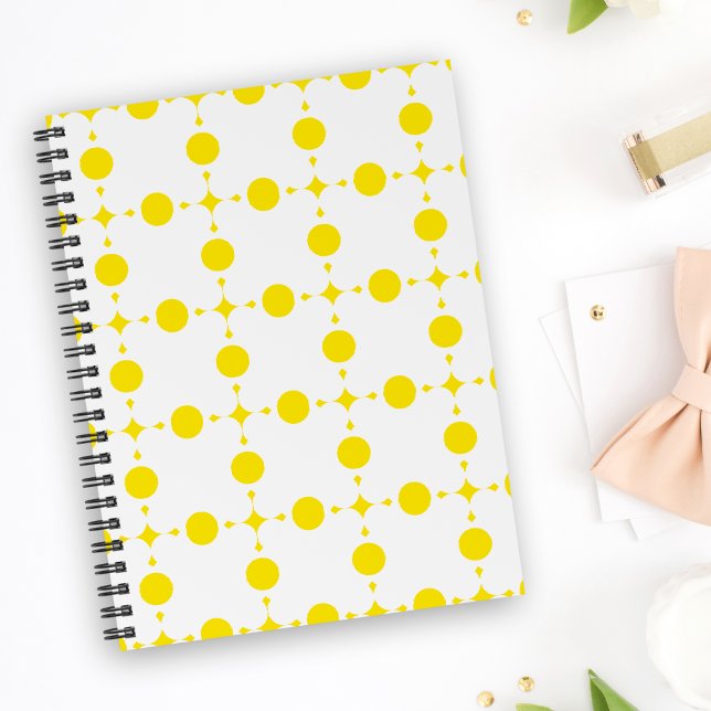 Yellow Polka Dots, Polka Dot Pattern, Dots, Dotted Notebook (Creator Uploaded)
