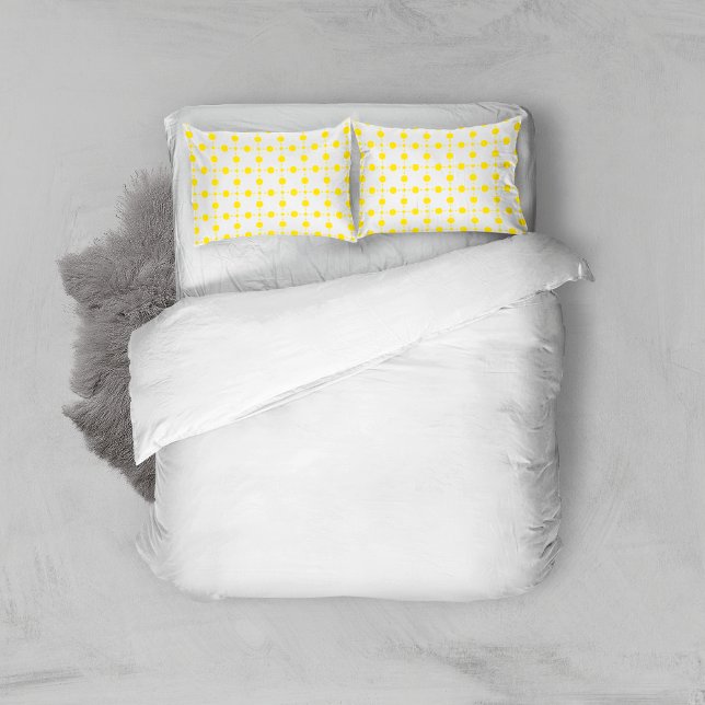 Yellow Polka Dots, Polka Dot Pattern, Dots, Dotted Pillow Case (Creator Uploaded)