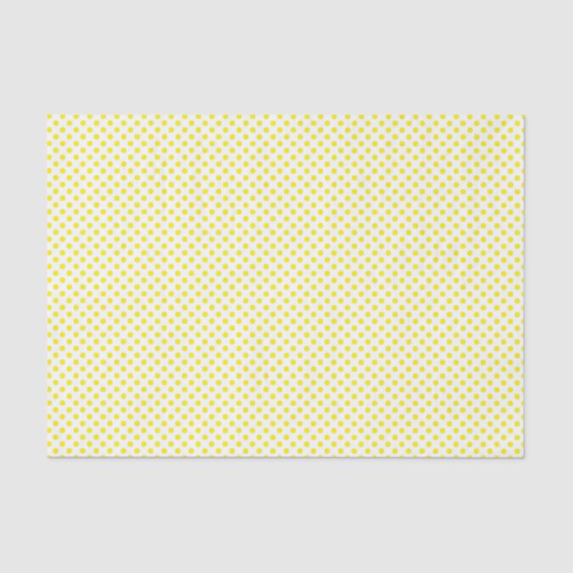 Yellow Polka Dots Tissue Paper (Front)