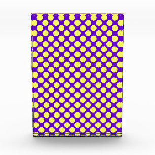 Yellow Polka Dots With Purple Background STaylor Award