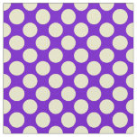 Yellow Polka Dots with Purple Background STaylor Fabric