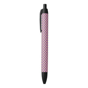 Yellow Polka Dots with Purple Background STaylor Pen