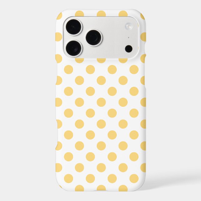 Yellow polkadots Case-Mate iPhone case (Back)