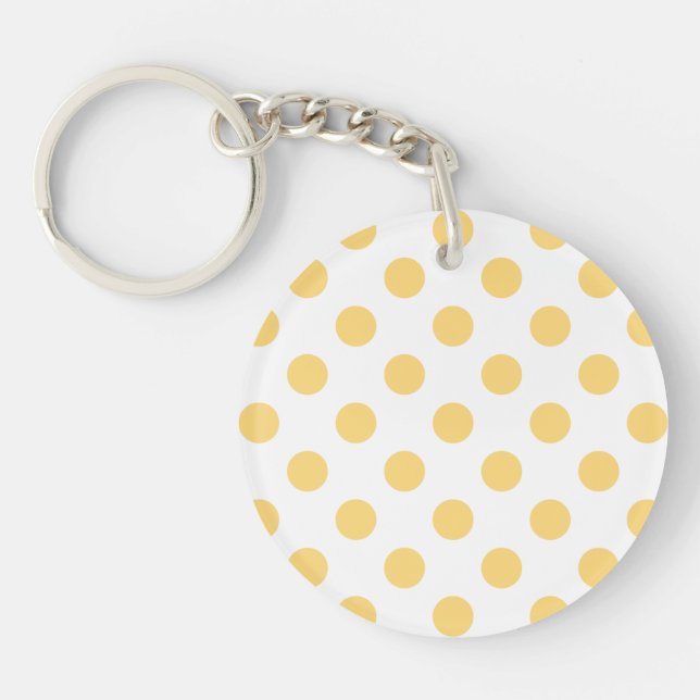 Yellow polkadots keychain (Front)