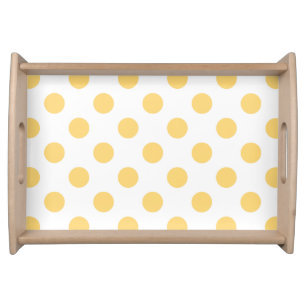 Yellow polkadots serving tray