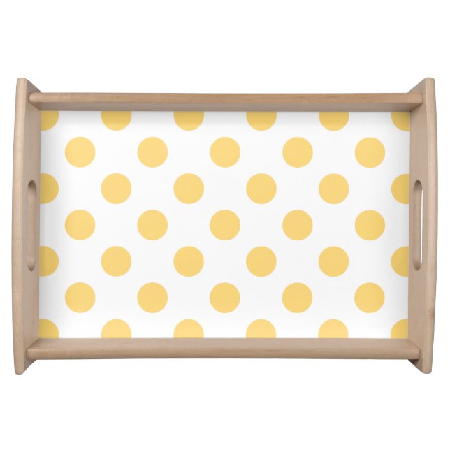 Yellow polkadots serving tray (Front)