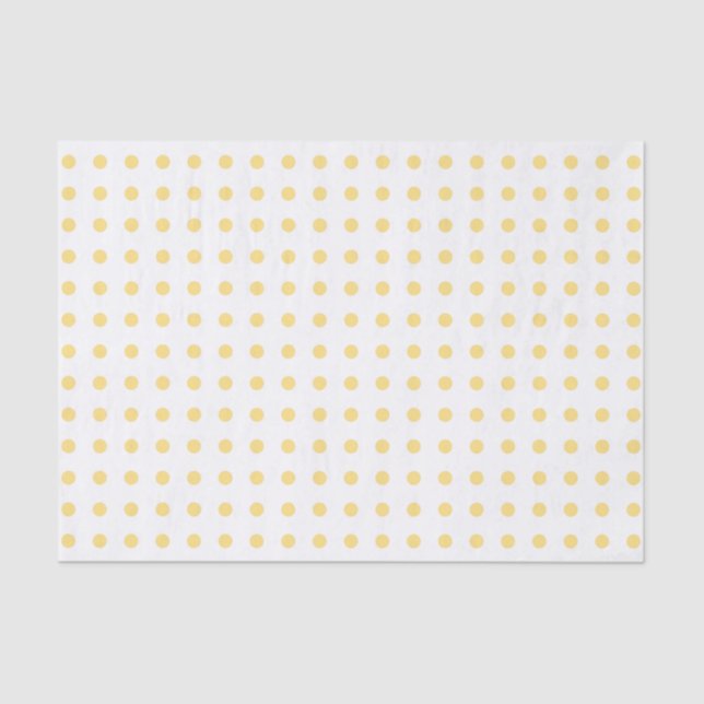 Yellow Polkadots Tissue Paper (Front)