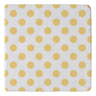 Yellow polkadots trivet