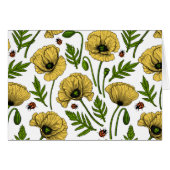 Yellow poppies and ladybugs (Front Horizontal)