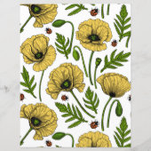 Yellow poppies and ladybugs (Back)