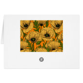 Yellow poppies cards (Back Horizontal)