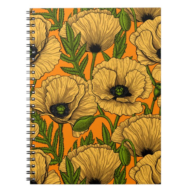 Yellow poppies notebook (Front)