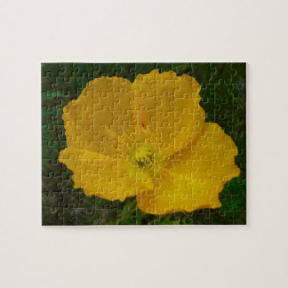 Yellow Poppy Alaskan Wildflower Floral Jigsaw Puzzle