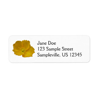 Yellow Poppy Alaskan Wildflower Floral Label