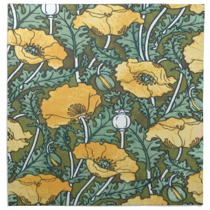 Yellow Poppy Cloth Napkin