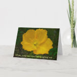Yellow Poppy Mother's Day Card
