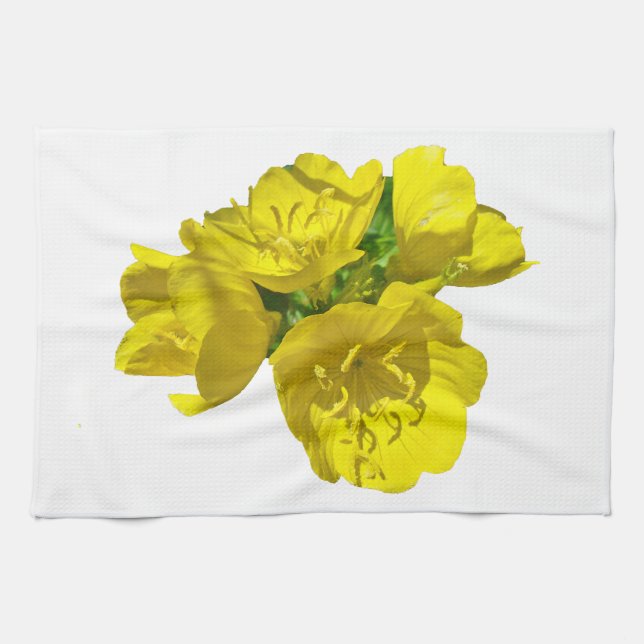 Yellow Primroses - Sundrops Towel (Horizontal)