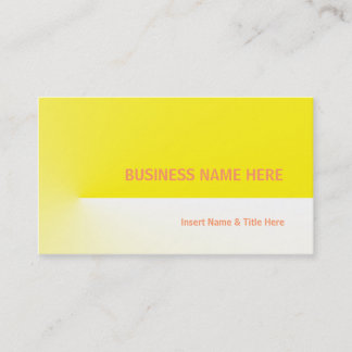 Yellow Pro Business Card