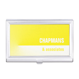 Yellow Pro Case For Business Cards