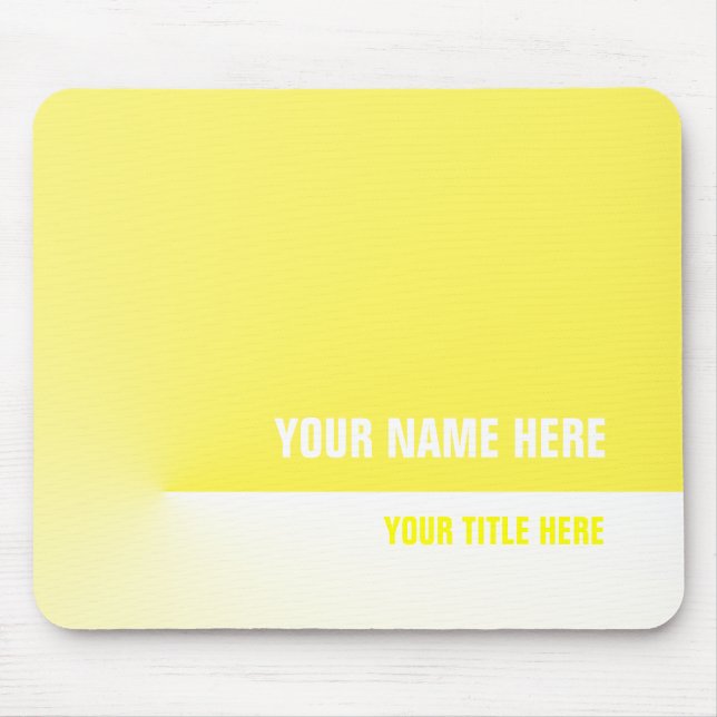 Yellow Pro Mouse Pad (Front)