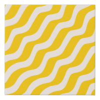 Yellow Psychedelic Stripes Retro Wavy Lines