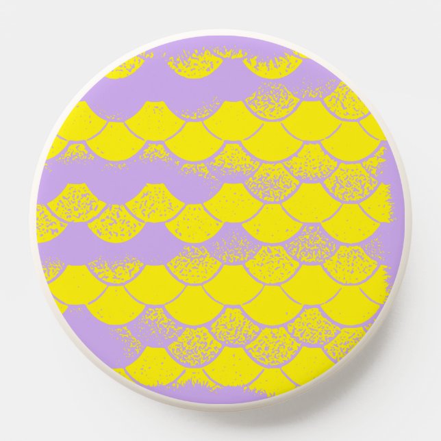 Yellow/Purple Mermaid Scales PopSocket (Popsocket)