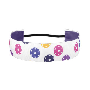 💛💜 Yellow purple Pickleballs pattern Athletic Headband