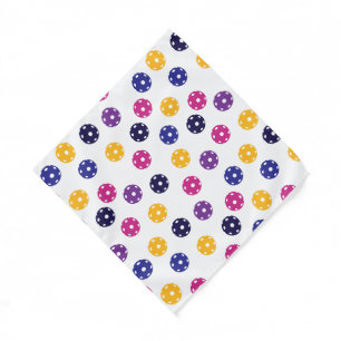💛💜 Yellow purple Pickleballs pattern Bandana