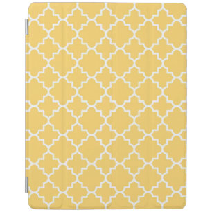 Yellow Quatrefoil Pattern iPad Smart Cover