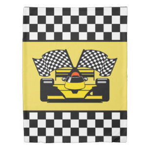 chequered flag duvet cover