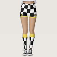 Yellow Race Car: Checker Flag
