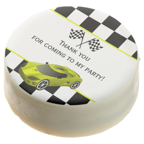 Yellow Race Car  Kids Birthday Party Chocolate Covered Oreo
