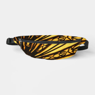 Yellow Radial Pattern Fanny Pack