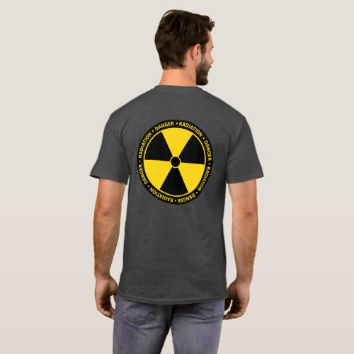 Yellow Radiation Symbol Shirt backprint