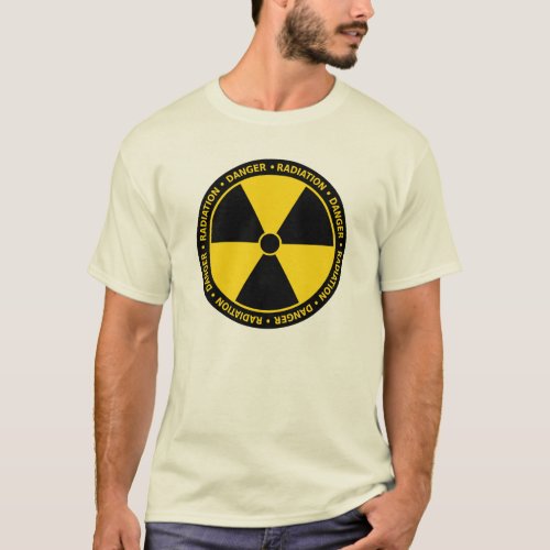 Yellow Radiation Symbol T_Shirt