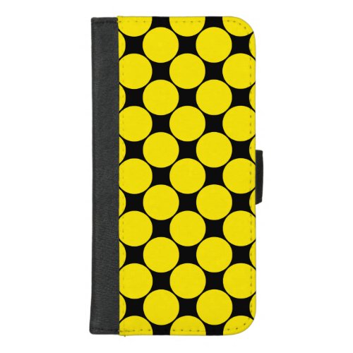 Yellow Radioactive polka dots 4 iPhone 87 Plus Wallet Case