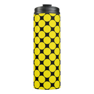 Yellow Radioactive polka dots 4. Thermal Tumbler