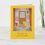 Yellow Rain Gear After The Rain Get Well Card at Zazzle