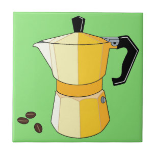 Yellow Rainbow Espresso Ceramic Tile