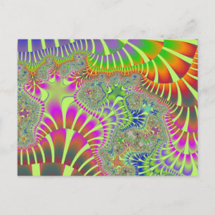 Yellow Rainbow Melt Postcard