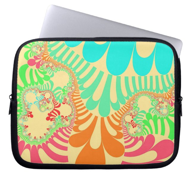 Yellow Rainbow Mod Laptop Sleeve (Front)