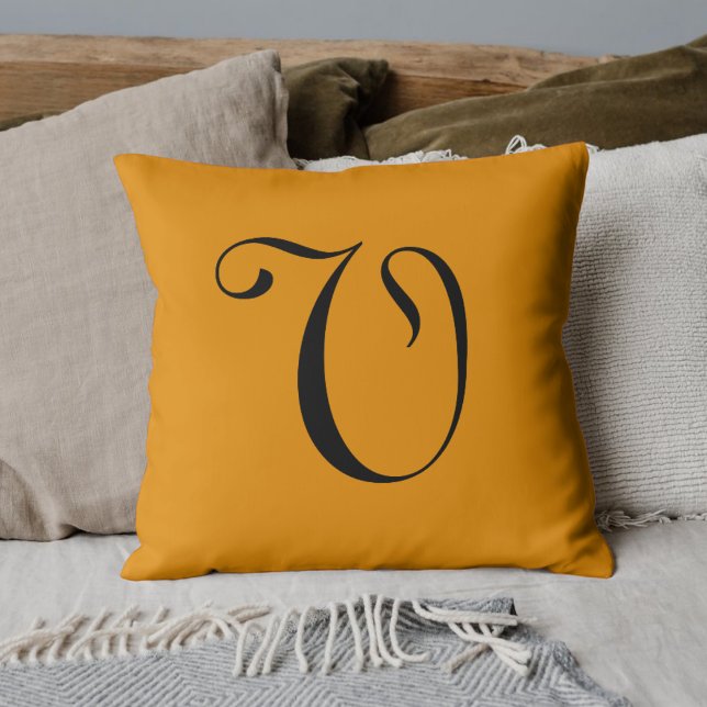 Yellow (RAL 1007 Daffodil Yellow) Throw Pillow (Creator Uploaded)