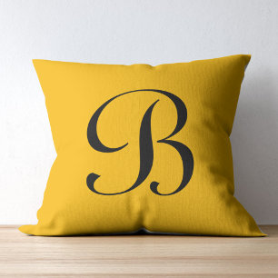 Yellow (RAL 1023 Traffic Yellow) Throw Pillow