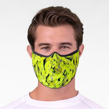 Yellow Ramen Premium Face Mask by BlakCircleGirl at Zazzle
