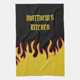 Red & Black Kitchen Towels, Red and Black Dish Towels, Red and Black Kitchen  Hand Towels, Red and Black Heavy Kitchen Towels 