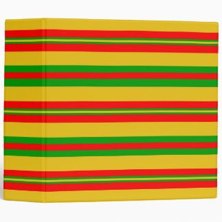 Yellow, Red and Green Flag Colors of Benin 3 Ring Binder