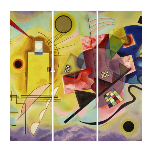 Yellow_Red_Blue 1925 by Wassily Kandinsky Triptych