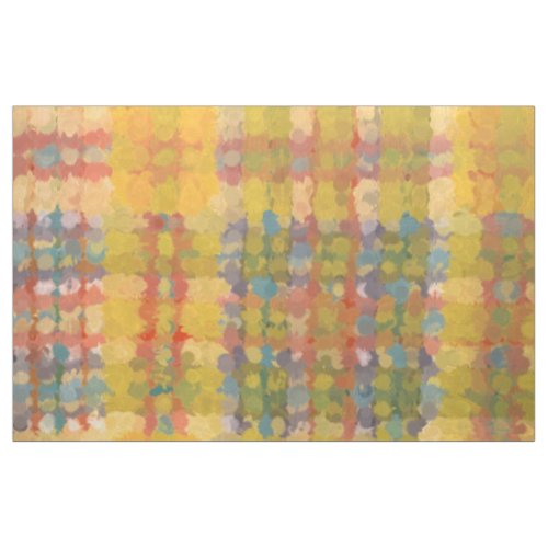 Yellow Red Blue Artsy Abstract Watercolor Pattern Fabric