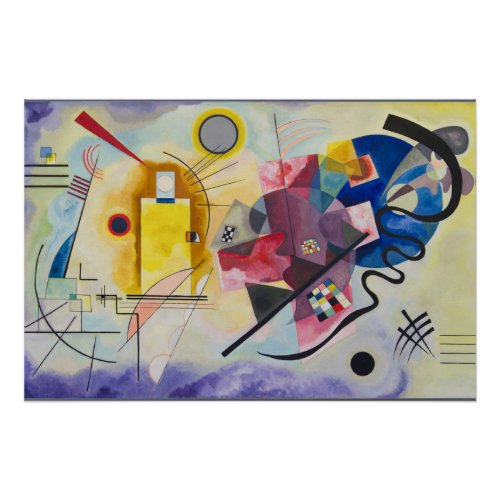 Yellow_Red_Blue by Wassily Kandinsky Poster
