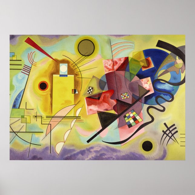 Yellow-Red-Blue by Wassily Kandinsky Poster (Front)